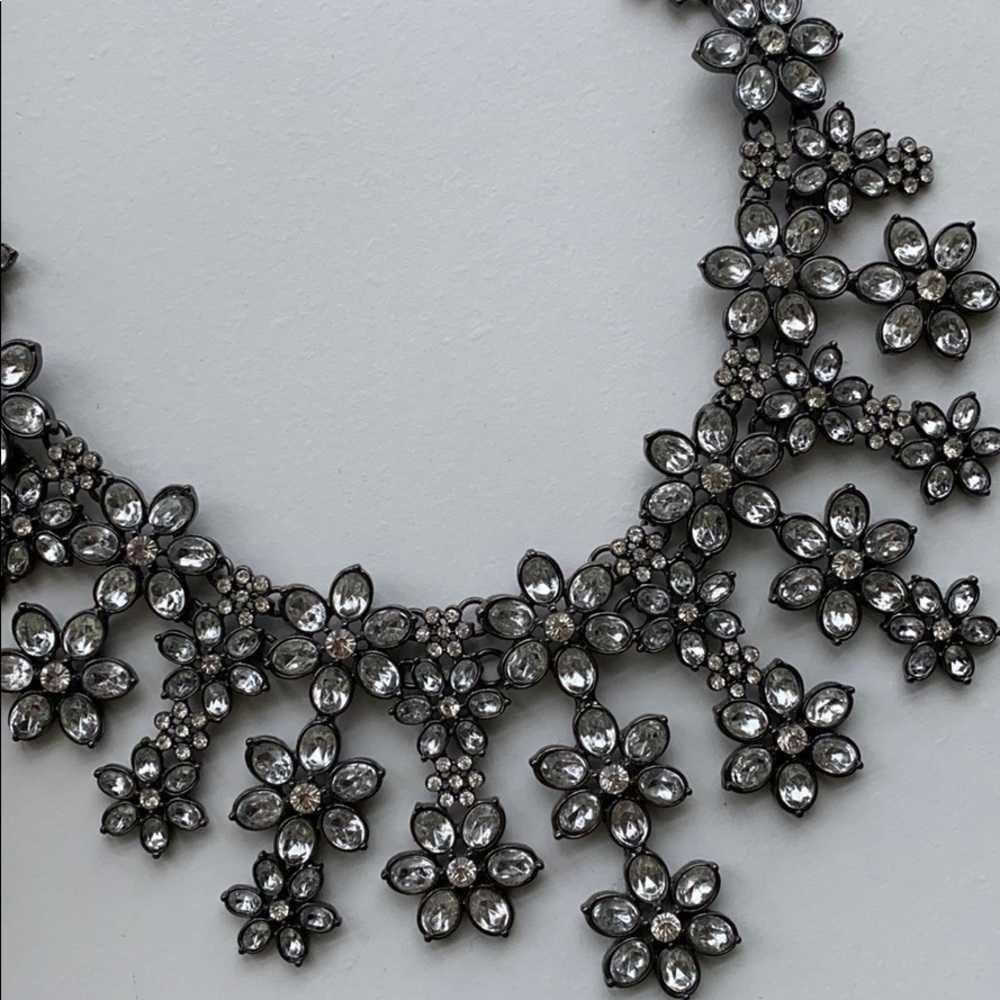 The Limited Large Rhinestone Statement Necklace - image 2